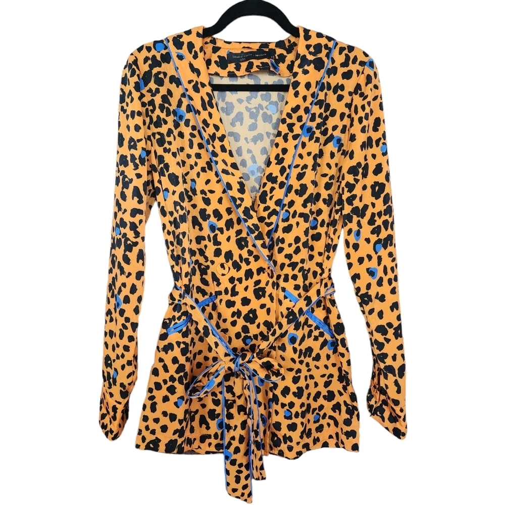 House of Harlow 1960 Revolve Arthur Top Copper Leopard